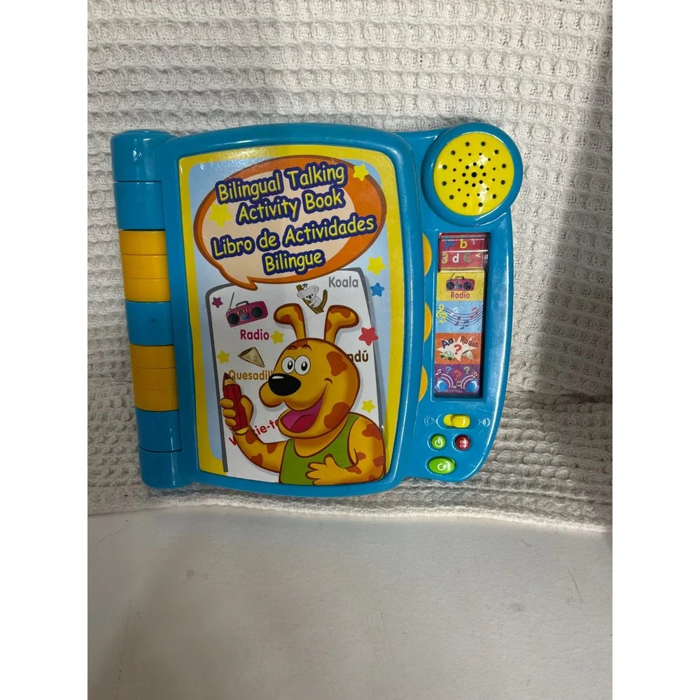 Educational Unisex Bilingual Talking Activity Book OS Blue Yellow
